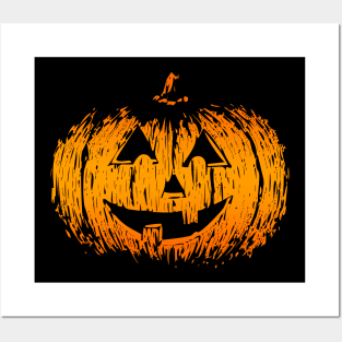 Halloween Pumpkin head design, Cool pumpkin drawing Posters and Art